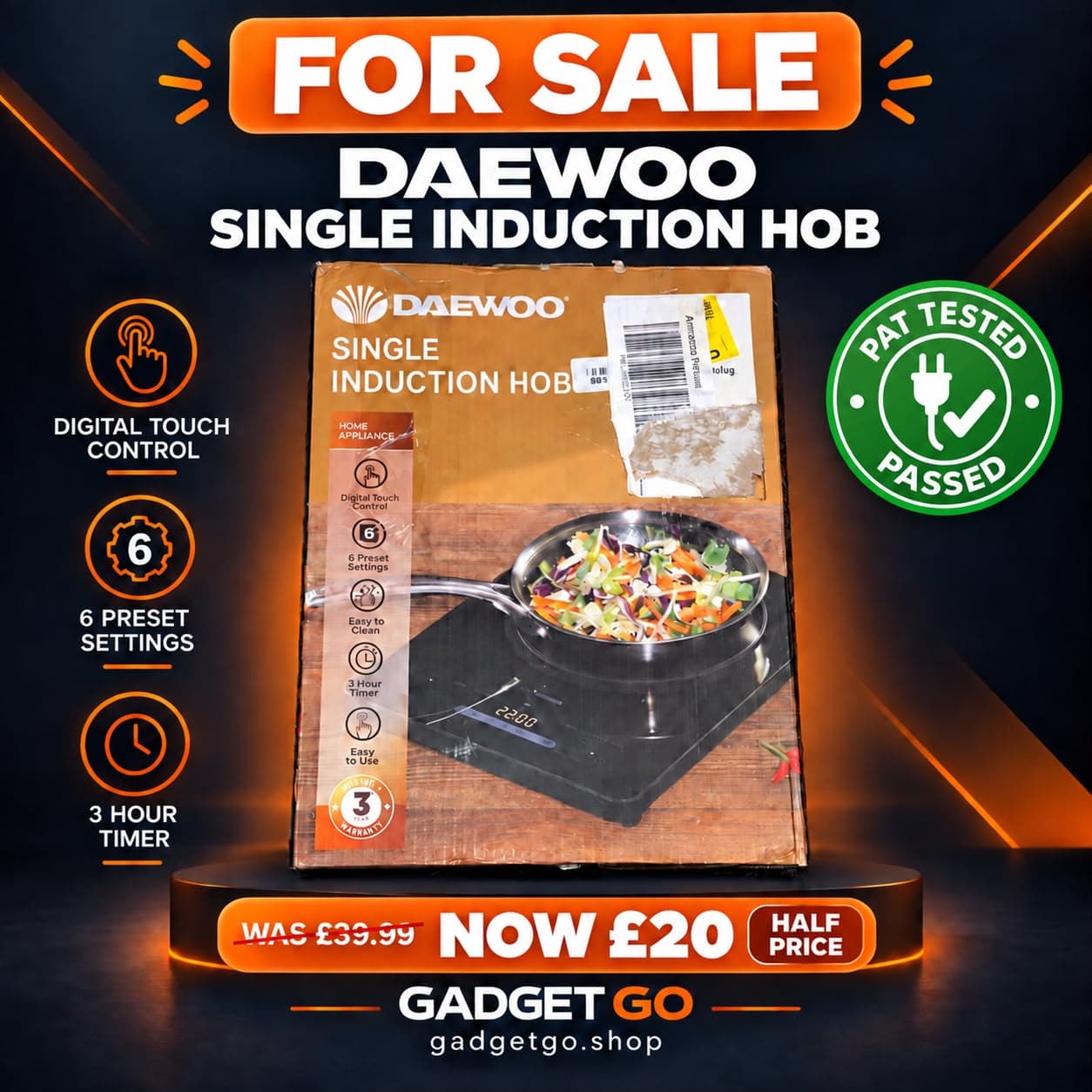 Daewoo Single Induction Hob