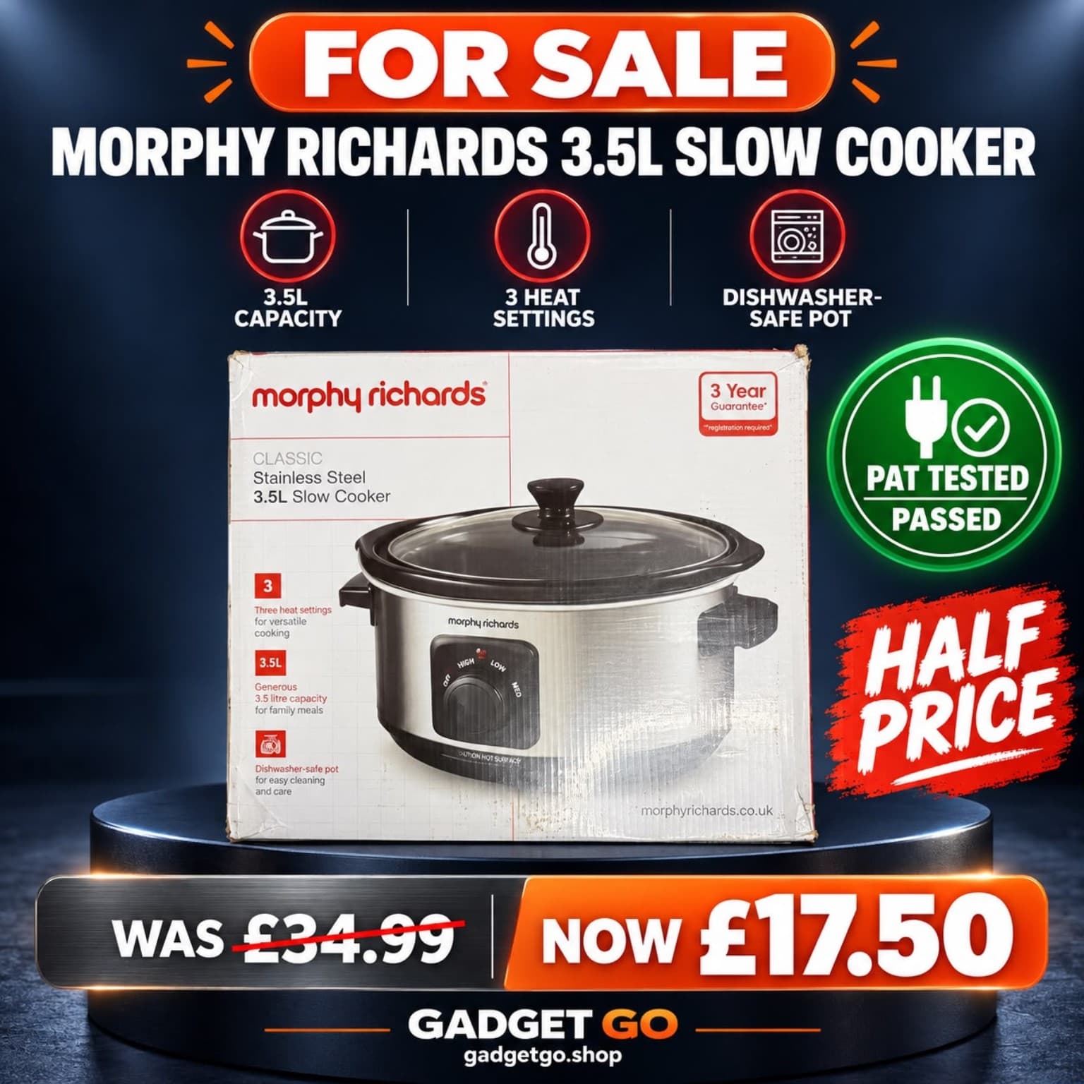 Morphy Richards 3.5L Slow Cooker